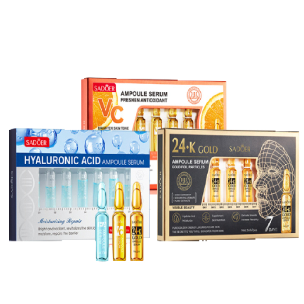 Oligopeptide Wrinkle - Ensemble d'ampoules d'essence à la vitamine